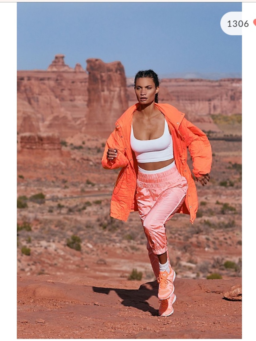 FP Movement by Free People The Way Home Jogger Neon Coral XS NWT